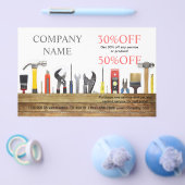 Renovatie Tools Handyman Carpentry Construction Flyer (Enkel)