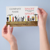 Renovatie Tools Handyman Carpentry Construction Flyer (Hand)