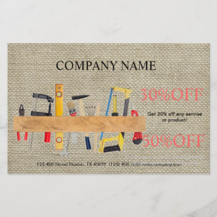 Renovatie Tools Handyman Carpentry Construction Flyer