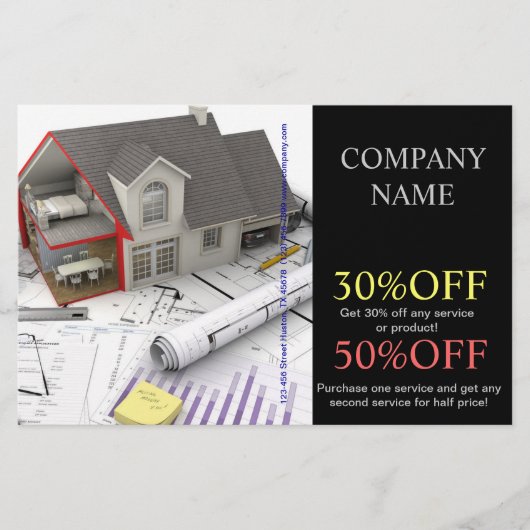 renovatie van woningen voor dakreparatie flyer (Voorkant)