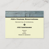 Renovatie / Verwijdering / Herstel van bedrijfsact Visitekaartje (Achterkant)