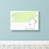 Renovatie | Zazzle_Growshop. Canvas Afdruk (Insitu (Houten vloer))