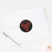 Renovatio: Phoenix Ronde Sticker (Envelop)