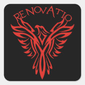 Renovatio: Phoenix Vierkante Sticker (Voorkant)