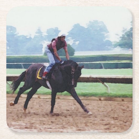 renpaard kartonnen onderzetters (Voorkant)