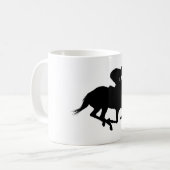 Renpaard Silhouet Koffiemok (Voorkant links)