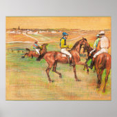 Renpaarden, beroemd schilderij van Edgar Degas Poster (Voorkant)