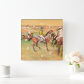 Renpaarden, beroemd schilderij van Edgar Degas Vierkante Klok (Huis)