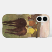 Renpaarden bij Longchamp van Edgar Degas Case-Mate iPhone Case (Achterkant (horizontaal))