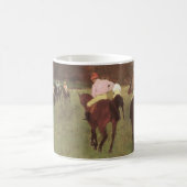 Renpaarden bij Longchamp van Edgar Degas Koffiemok (Center)
