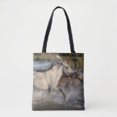 renpaarden canvas tas (Voorkant)