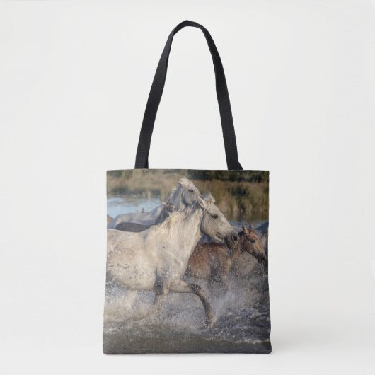 renpaarden canvas tas (Voorkant)