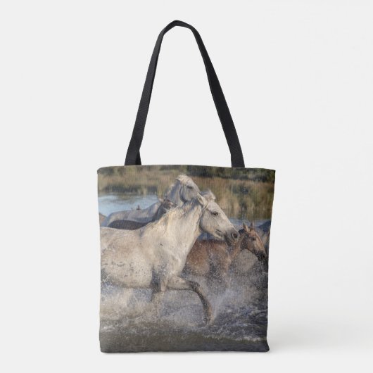renpaarden canvas tas (Achterkant)