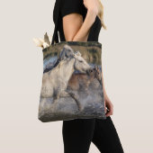 renpaarden canvas tas (Dichtbij)