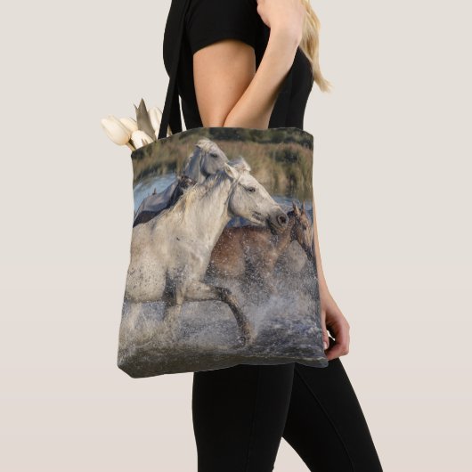 renpaarden canvas tas (Dichtbij)