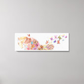 renpaarden en vlinders canvas afdruk (Voorkant)