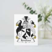 Renshaw Family Crest Briefkaart (Staand voorkant)