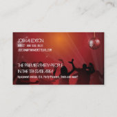 Rental Red Mirror Ball Visitekaartje (Achterkant)