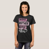 Rente moeder held moeder: verpleegster 1 t-shirt (Voorkant volledig)