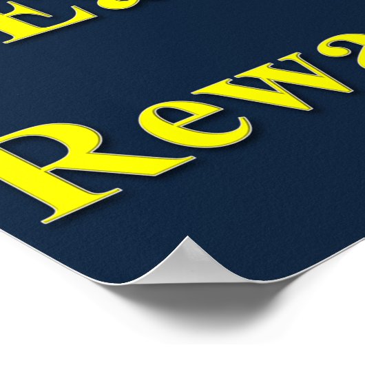 Rente Poster beloning verdienen (Hoek)