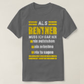 Renter muss nix t-shirt (Design voorkant)