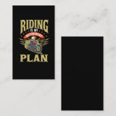 Rentestitutie motorfiets voor bejaarde motorfiets visitekaartje (Voorkant / Achterkant)