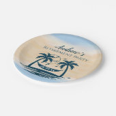 Rentetepestpalmbomen Papieren Bordje (Gekanteld)