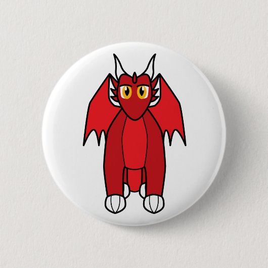 Renthmalan de Ruby Dragon Ronde Button 5,7 Cm (Voorkant)