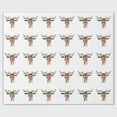 Rentier Cadeaupapier (Vlak)