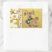 Rentier Rechteckiger Aufkleber Rechthoekige Sticker (Tas)