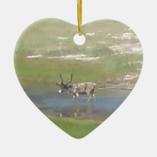 Rentiere im Sommer Keramisch Ornament (Voorkant)