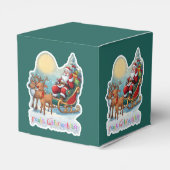 Rentierschlitten mit Rudi -  Bedankdoosjes (Achterkant)