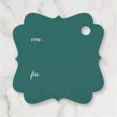 Rentierschlitten mit Rudi -  Bedankjes Labels (Achterkant)