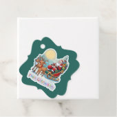 Rentierschlitten mit Rudi -  Bedankjes Labels (In situ)