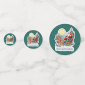 Rentierschlitten mit Rudi -  Confetti (Achterkanten)