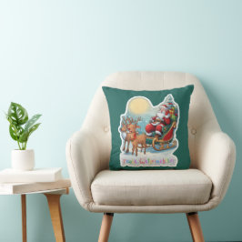 Rentierschlitten mit Rudi -  Kussen