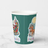 Rentierschlitten mit Rudi -  Papieren Bekers (Rechts)