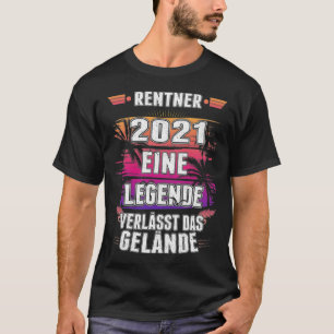 Rentner Legende Ruhestand Mitarbeiter Pension T-shirt