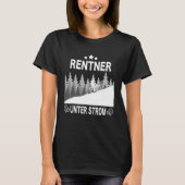 Rentner Unter Strom Ebike Gezegde Mountainbike Mot T-shirt (Voorkant)