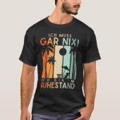 Rentner Urlaub Strand Ruhestand Rente T-shirt (Voorkant)