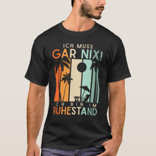 Rentner Urlaub Strand Ruhestand Rente T-shirt