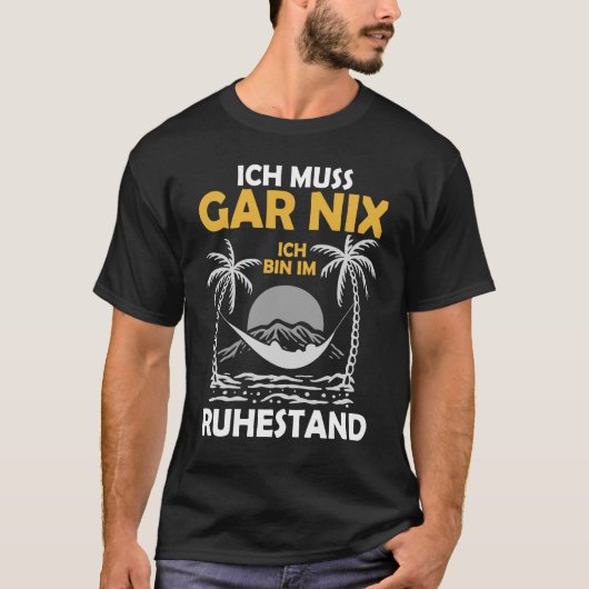 Rentner Urlaub Strand Ruhestand T-shirt (Voorkant)