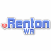 Renton Washington Sticker (Voorkant)