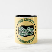 Renton, Washington Tweekleurige Koffiemok (Center)