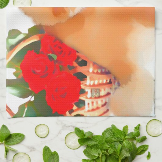 RENY de keukenhanddoek van de hond (Gevouwen)