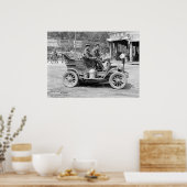 REO Mountaineer Retourneert naar New York 1905 Poster (Keuken)