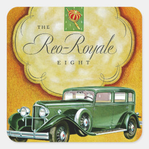 Reo-Royale acht Vierkante Sticker