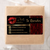 Reorder - luipaard en rode glitter etiket (Insitu)