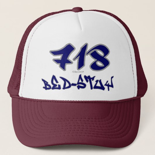 Rep Bed-Stuy (718) Trucker Pet (Voorkant)