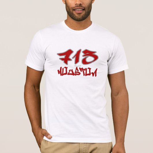 Rep Houston (713) T-shirt (Voorkant)